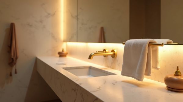 Optimiser la décoration de salle de bain avec un porte-serviettes en laiton